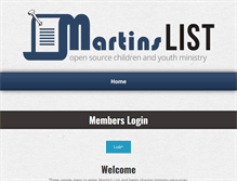 Tablet Screenshot of martinslist.org